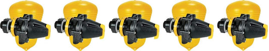 Jobe Valves J-MFV0075DLT 82026 Megaflow Valve 3/4", Yellow/Black – High Flow Float Valve for Livestock Water Troughs, Up to 90 GPM, Underwater Mount, GF Nylon Construction