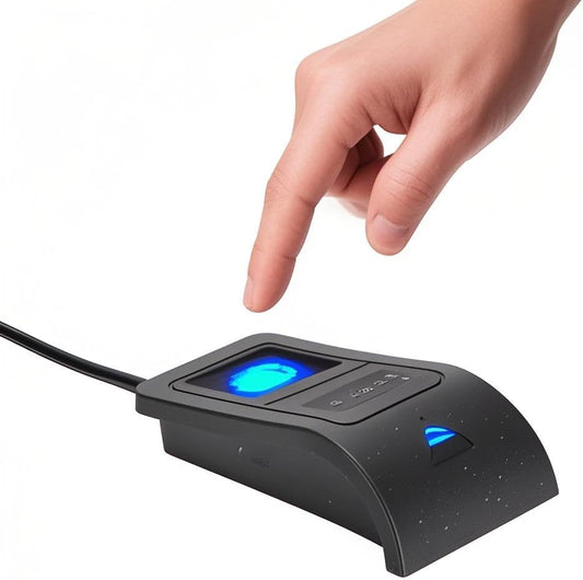 ZJchao 360 USB Fingerprint Reader Scanner, Mini Key Reader and Attendance Machine for with Calibration
