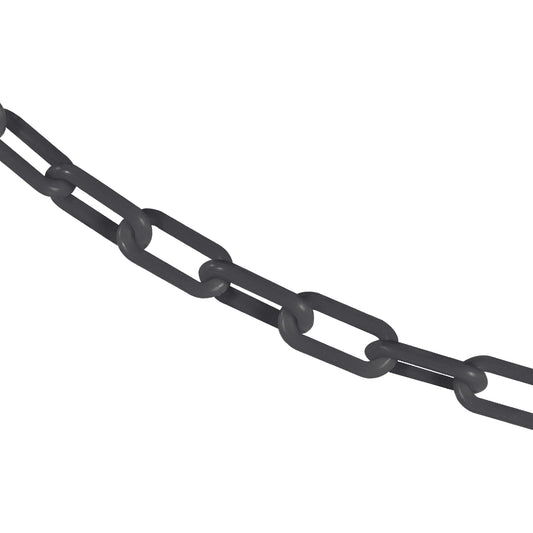 Mr. Chain Plastic Barrier Chain, Slate Gray, 1.5-Inch Link Diameter, 100-Foot Length (30057-100)