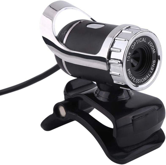 Yoidesu Webcam,360 USB Cam Desktop Laptop Camera,Manual Focus Webcam with Built-in Microphone,Clip-on Mini Plug