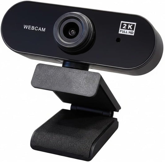 axGear 1080P 2K USB Webcam Microphone for Conference Video Call Live Streaming