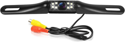 YUGUANG 1080P 170 License Plate Backup Camera, AHD Degree Wide View Angel Night Vision Guide Line On/Off Waterproof