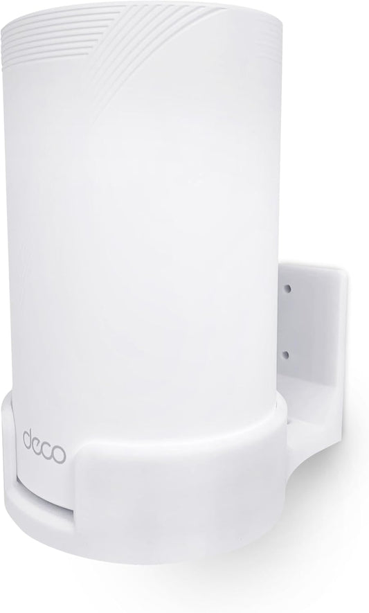 BE63 (BE1000) Adhesive Wall Mount for TP Link WiFi Mesh Router, Easy to Install Holder, Stick On & Screw in Mounting