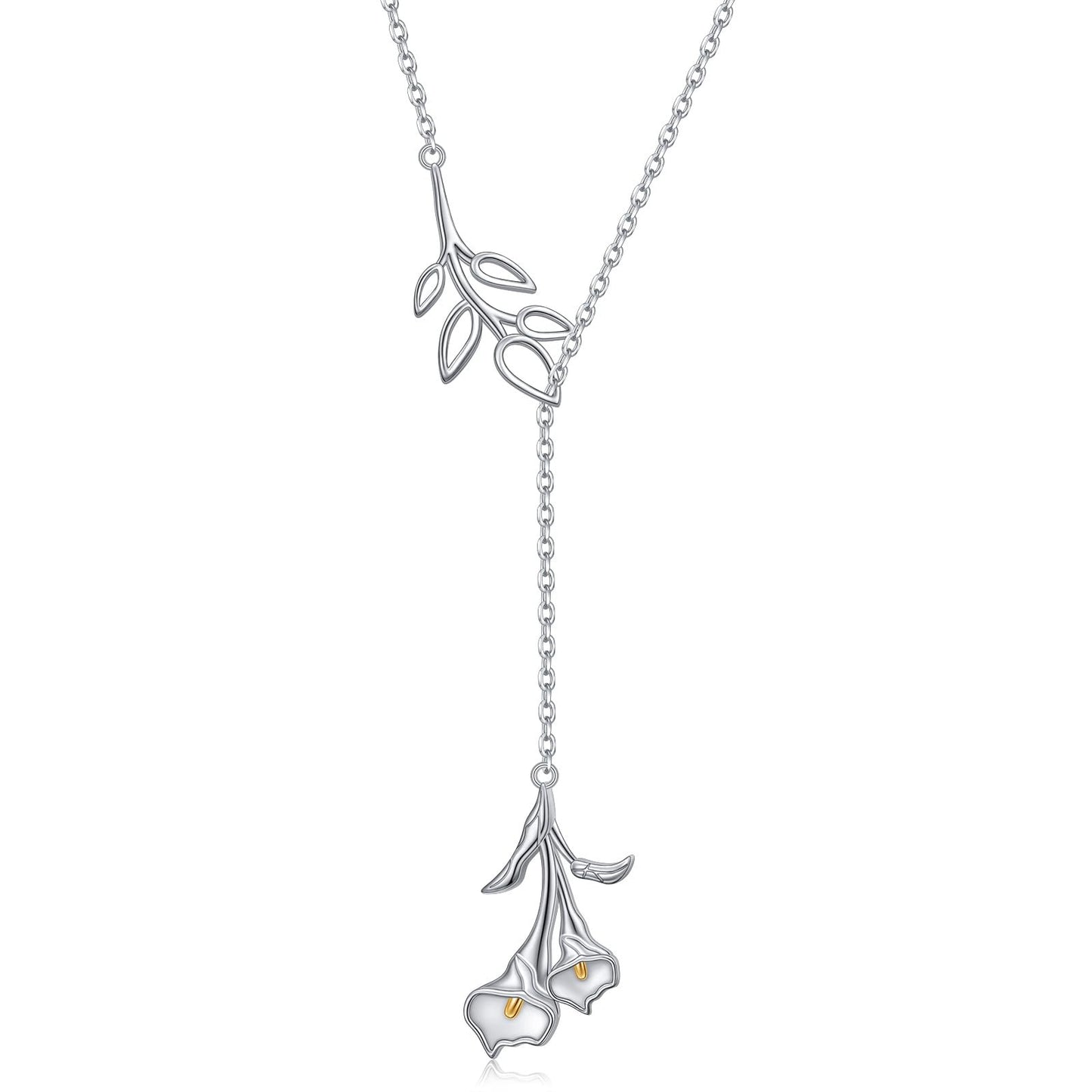 Anchor Necklace for Women 925 Sterling Silver Anchor Pendant Necklace with Moonstone Anchor Jewelry Y Shaped Lariat Style Necklace Polished Nautical Anchor Rope Fine Jewelry 30 inch for Love One