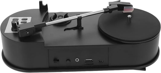 Zerodeko Mp3 Vinyl Turntable Record Player with USB Converter, Vintage Style Phonograph for Home and Office, Built