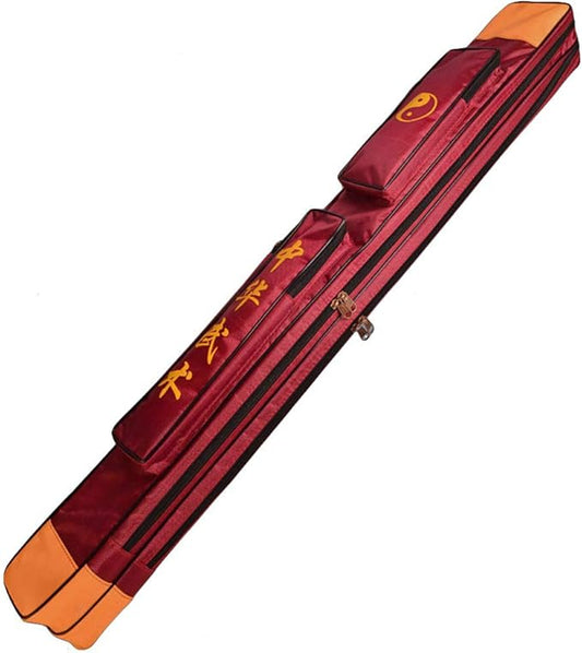 Sword Carrying Case - Waterproof Chinese Kung Fu Taichi Martial Arts Double Layer Carrying Shoulder Bag