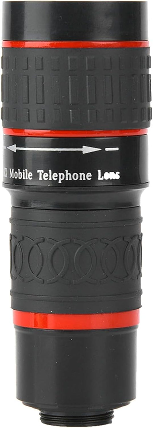 20X Zoom Lens for Cell Phone, Long Focus Zoom Telephoto Phone Lens Cellphone Camera Lens with Clip for Picture Video