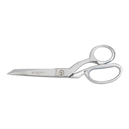 Gingher 8-Inch Micro-Serrated Edge Knife Edge Dressmaker's Shears, Blunt Tip