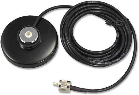 16.4 RG-58U PL-259 3.54 30 mm 30.8 lb ExpertPower NMO Magnetic Antenna Mount Base with ft Coax & Connector Base