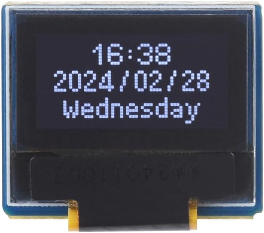 0.49inch 5, 6432 I2C Communication, Waveshare OLED Display Module, Compatible with Raspberry Pi Resolution, Black/White