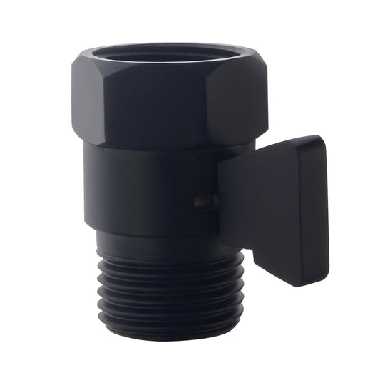AZOS Brass Shut Off Valve, Water Flow Control Valve, Shower Head Shut Off Valve, Water Flow Control Valves G1/2 Pressure Regulator, Water Pressure Regulator in Black