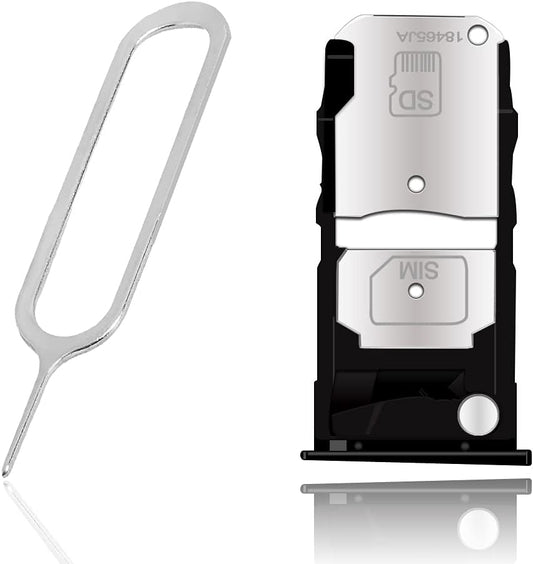AceSoft XT1580 XT1581 Replacement Premium Portable SIM and Memory Card Tray Holder w/SIM Card Ejection Pin Compatible
