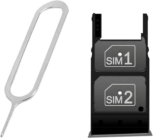 AceSoft XT1575 Replacement Standard Durable SIM and Memory Card Tray Holder w/SIM Card Ejection Pin Compatible