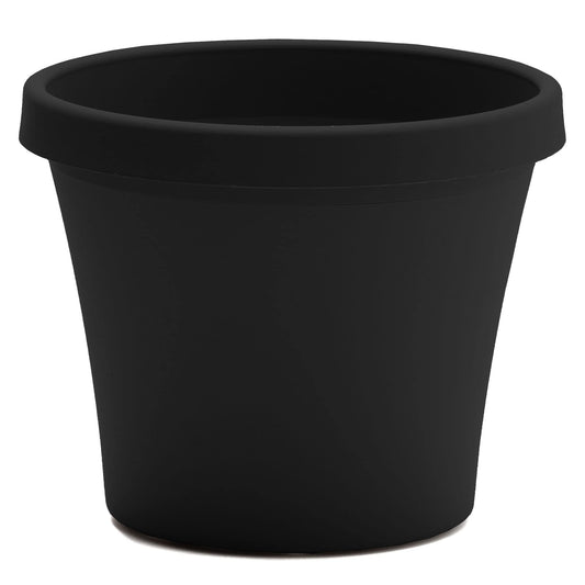 Bloem Terra Pot Planter: 24" - Black - Durable Resin Pot, for Indoor and Outdoor Use, Gardening, 16 Gallon Capacity, Saucer Sold Separately