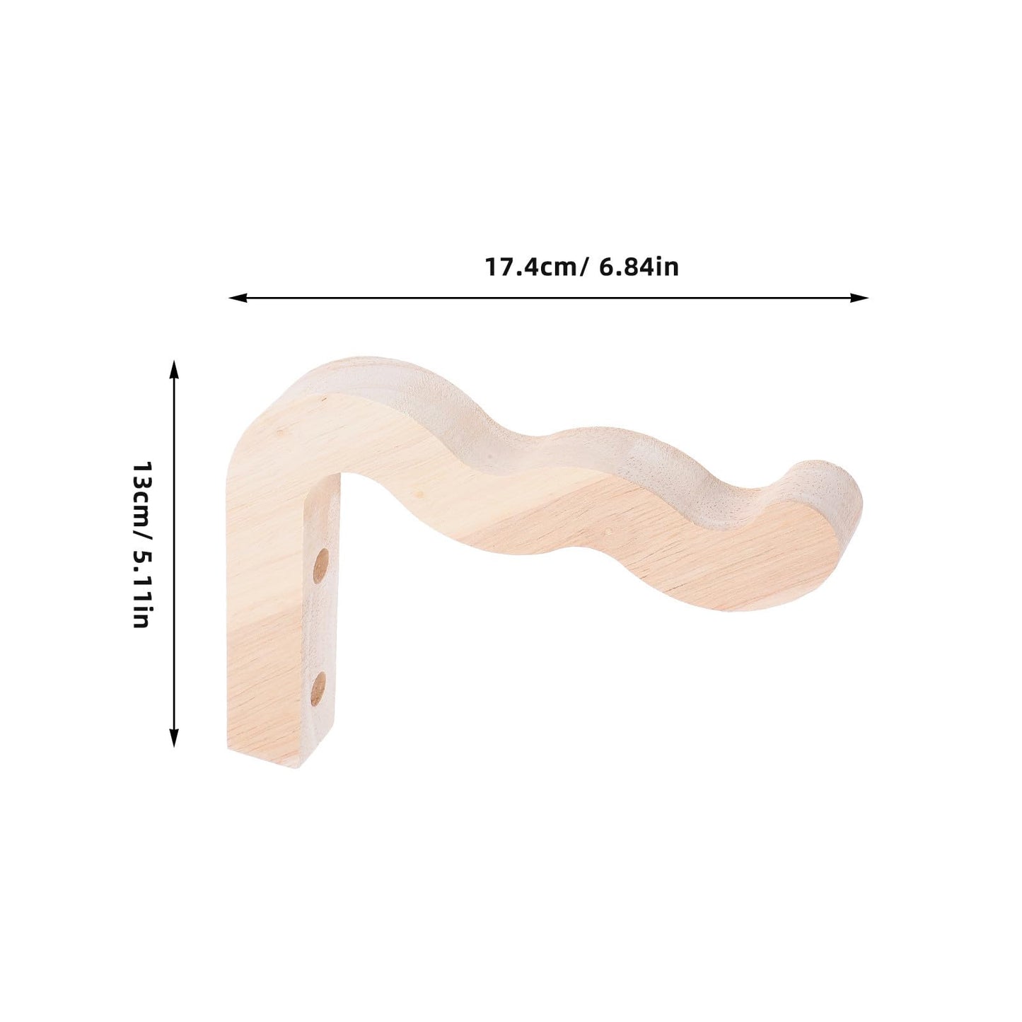 BESPORTBLE 2pcs Wall Mounted Plant Hooks for Indoor Outdoor Hanging Flower Pots Lanterns Wind Chimes Wooden Decorative Garden Hanging Brackets