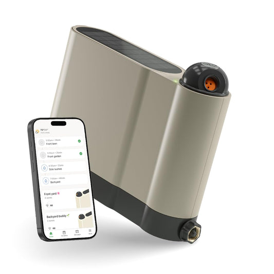 OtO Lawn Smart Sprinkler – App-Controlled Precision Watering, Solar-Powered, Weather Intelligence, Rain Skips, Quick Install, Covers 5,000 sq ft, Water-Saving Irrigation System