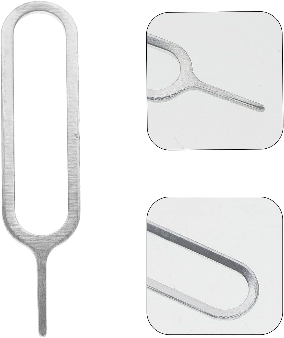 500pcs Homoyoyo Sim Tray Extraction Tool and Sim Remover Needles for Phone Removal Universal Silver Ejector Pins
