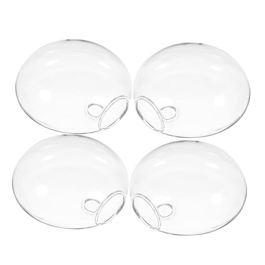 PRETYZOOM Hanging Hydroponic Glass Vase for Indoor Plants Wall Planter Terrarium Bottle Decorative Wall Holder for Home and Balcony Decor 4pcs Set
