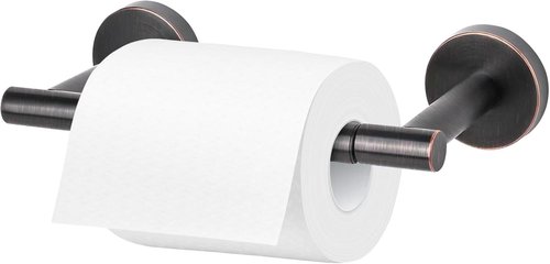 Newfun Toilet Paper Holder - Oil Rubbed Bronze | Adjustable Double Post Design, Wall Mount, SUS 304 Stainless Steel