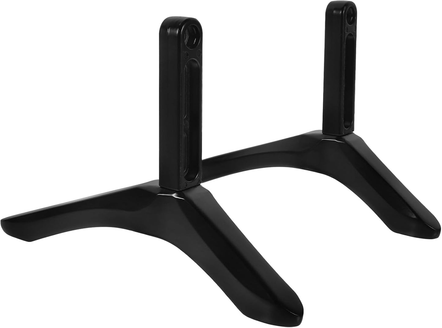 Luxshiny TV Stand Replacement Base with Screws Stable Black TV Holder Pedestal for Desktop Use for Living Room