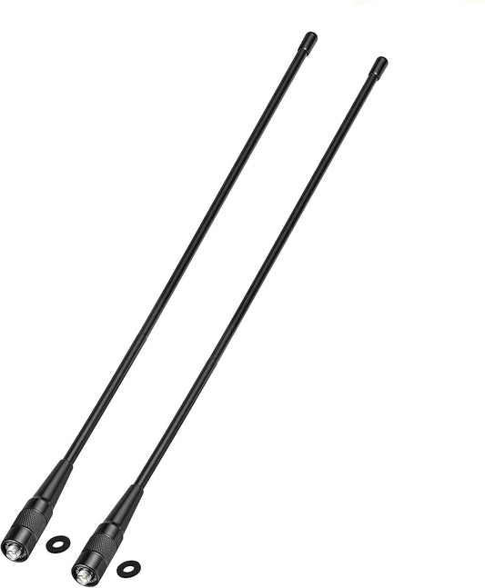 BINGFU 136-174MHz 400-470MHz 2-Pack BF-F8HP UV-5R UV-82 BF-888S Dual Band VHF UHF Ham Radio Antenna Walkie Talkie