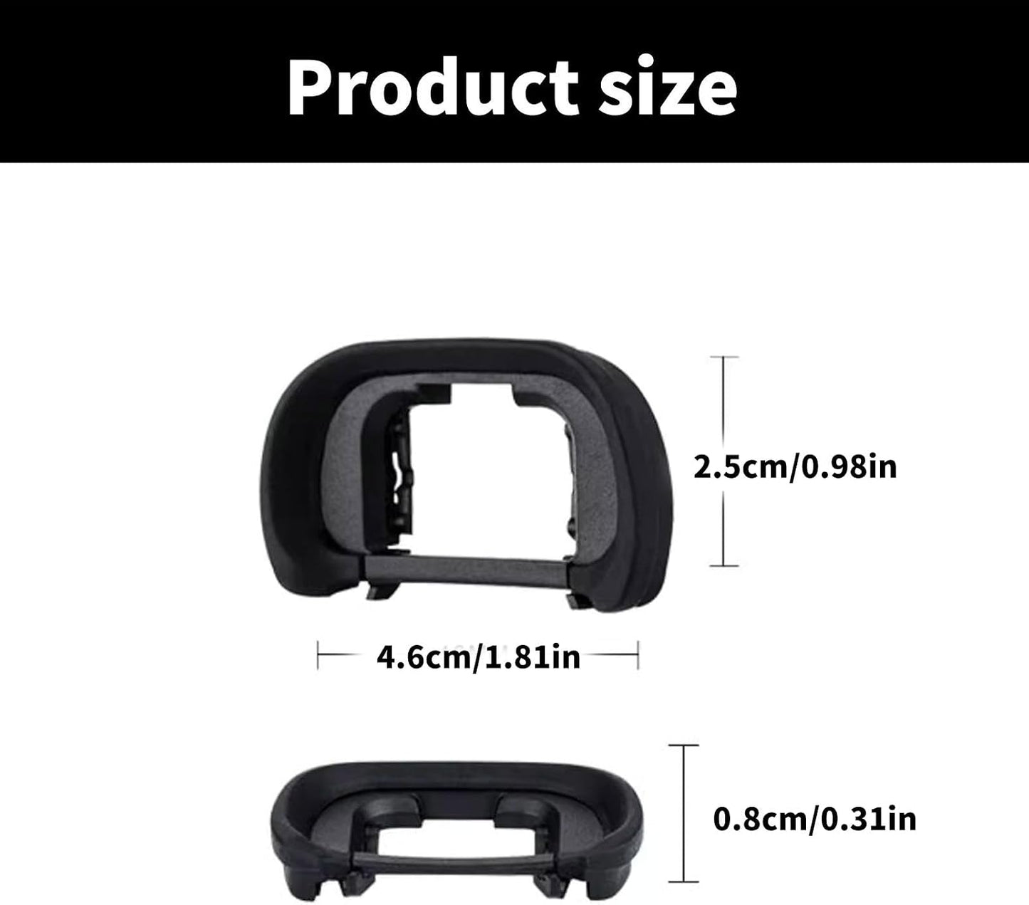 CHENZILIN EP18 Silicone Eyepiece for Cameras Protects Viewfinder from Dusts and Scratches