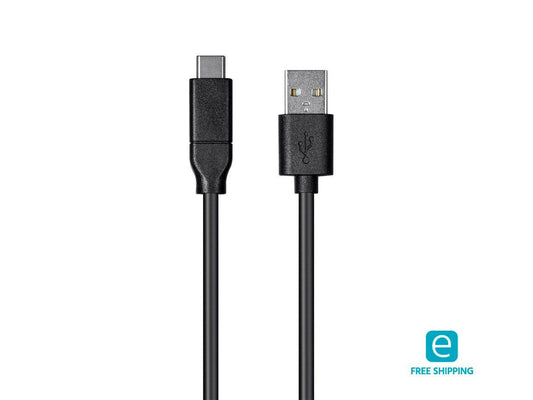 2.0 3A 480 0.5m (1.6ft) Monoprice Select Series USB-C to USB-A Mbps Black