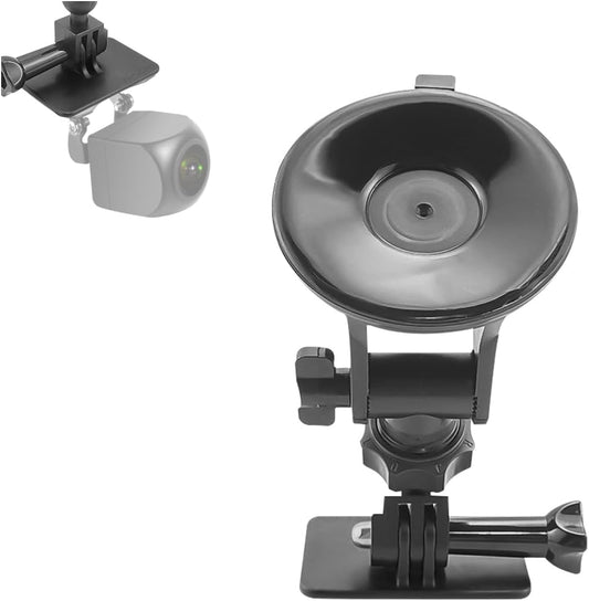 Bittwee Car Rear Camera Holder, Vehicle Dash Cam Rear Windshield Window Mount, Auto Backup Camera Recorder Monitor