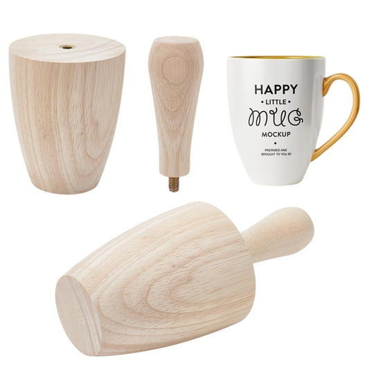 BENECREAT 8.5 x 3.8 inch Wood Cup Mold, Cup Pottery Mold, Pottery Shaping Tool for DIY Pottery Cup Ceramic Cup Mug Vase Art Making