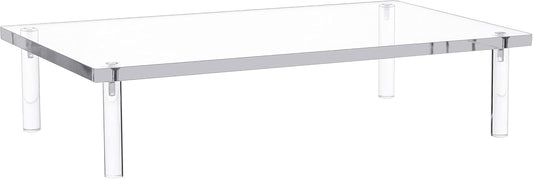 10mm 14.5'' 9'' 3.4'' (1 Jusalpha Acrylic Monitor Stand - Thickness Clear Platform - x x Desktop/ Laptop/ Monitor Riser