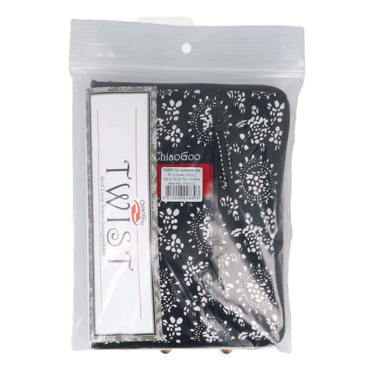 ChiaoGoo 7500-S TWIST Red Lace Interchangeable Knitting Needle 5" Tip Set, Small