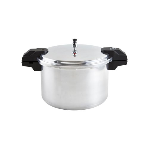 IMUSA USA A417-80807 16Qt Jumbo Stovetop Pressure Cooker with Regulator and Side Handles, Silver