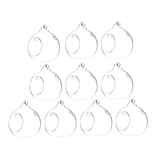 BESTOYARD 20pcs Glass Tealight Holder Modern Hanging Candle Stand for Weddings Home Decor and Centerpieces Versatile Glass Terrarium for Candles and Plants
