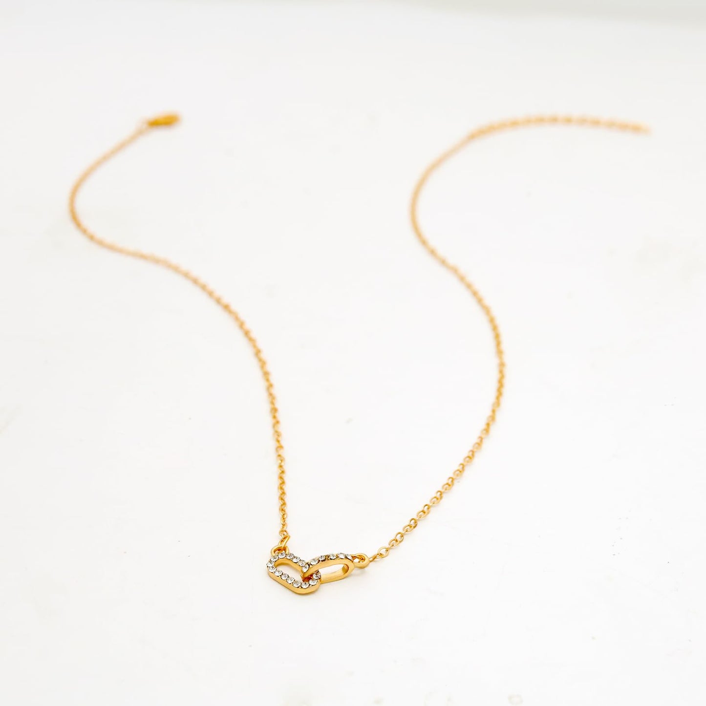 MAIKERDER 14K Gold Dainty Double Chain Necklaces Pendant Necklace for Women Non Tarnish Trendy