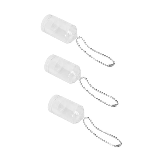 BESPORTBLE 5pcs Mini Glass Cover Keychain Pendant Terrarium Decoration for Handbags Purses and Keychains Empty No Plants Included