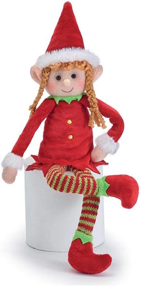 Skiennix Plush Christmas Girl Elf - Adorable Holiday Decor for Festive Cheer