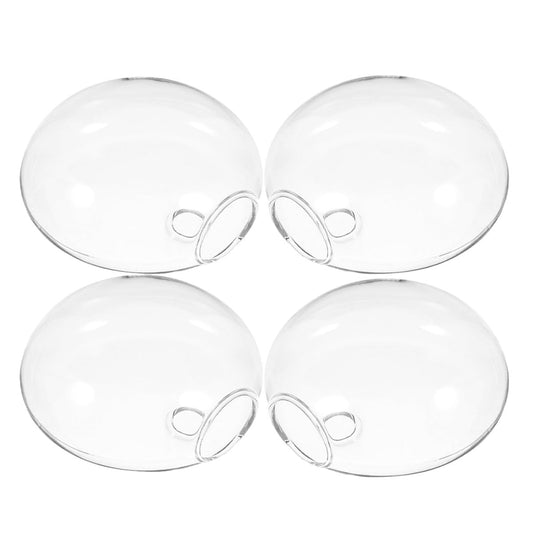 VALICLUD 4pcs Wall Mounted Glass Planter Terrarium Hydroponic Plant Vase Set for Indoor Home Office Decor