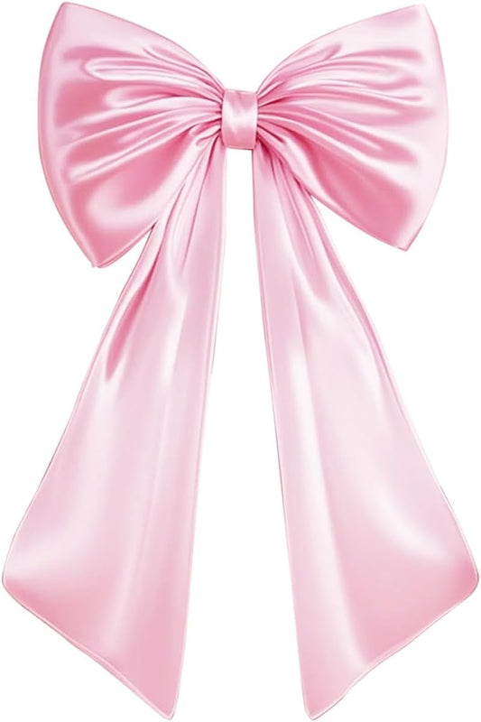 Skiennix Large Pink Bow Decor - Perfect Backdrop for Birthday, Wedding, and Bridal Showers | Room & Door Decorations