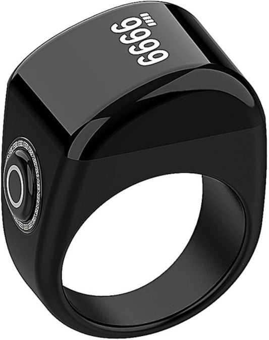 Ziemms Counter Counter 8 inch) Zikr Ring- Muslim Digital Azan Alarm Clock, Digital Tasbih Finger with OLED Screen