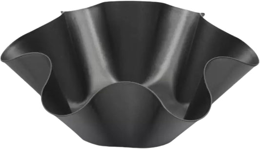 Skiennix Non-Stick Baking Bowls - Carbon Steel Tortilla Bowl Maker for Kitchen | Black Salad Bowl Pans