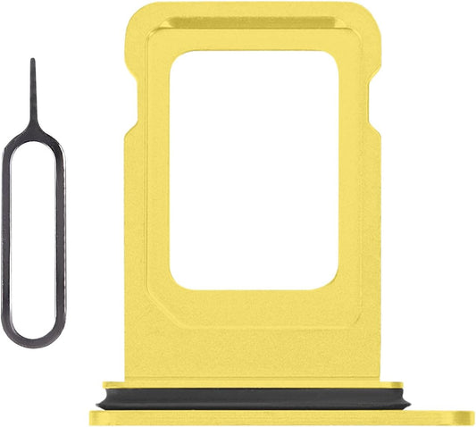 14 14 SIM Card Tray Holder Slot Replacement for iPhone (Yellow) with Waterproof Rubber Seal Ring and Removal Tool Open