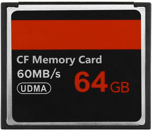 Bdiskky 64GB 60MB/s CF Memory Card High Speed Up to Digital Camera CF Card