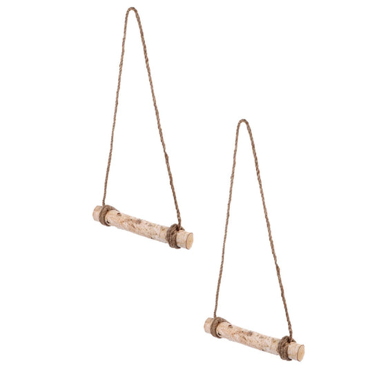 Yardwe 10sets Hanging Plant Holder Wooden Log Pendant for Indoor Wall Decor Rustic Plant Climbing Support Rod for Home Office Shop
