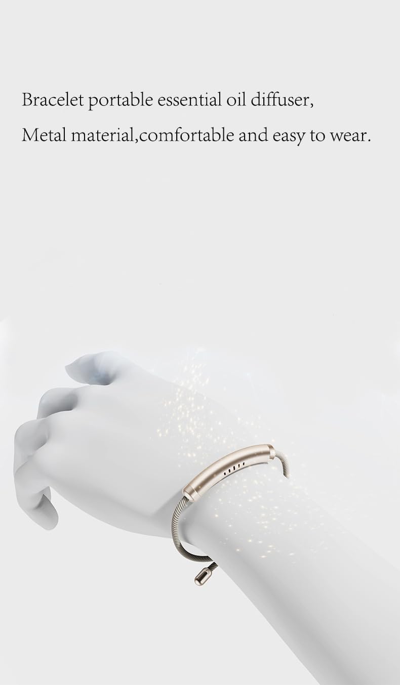 YOLAXGA Essential Oil Diffuser Bracelet,Aromatherapy Zinc Alloy Locket with Canvas Weaving Adjustable Wristband Perfume Bracelet,Aroma therapy,holistic gifts for womens Mens valentines.Silver.