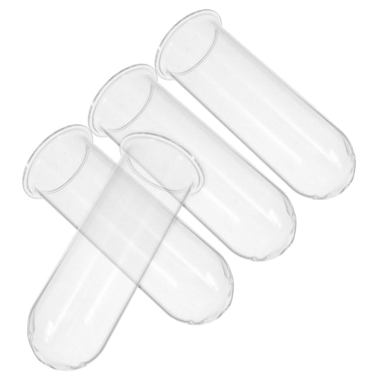 BESPORTBLE 4Pcs Transparent Glass Hydroponic Test Tube Planters for Indoor Plants Hanging Vases for Home Decor Space Saving Desktop Terrarium for Propagating Flowers