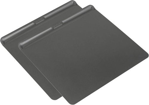 GoodCook AirPerfect Nonstick Cookie Sheets - Set of 2 Insulated Carbon Steel Pans, 16 x 14-Inch, Gray