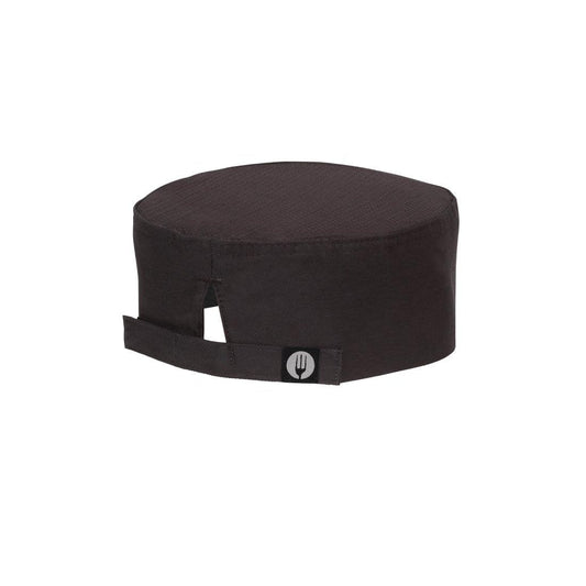 Chef Works Unisex Colored Chef Beanie, Black, Small/Medium
