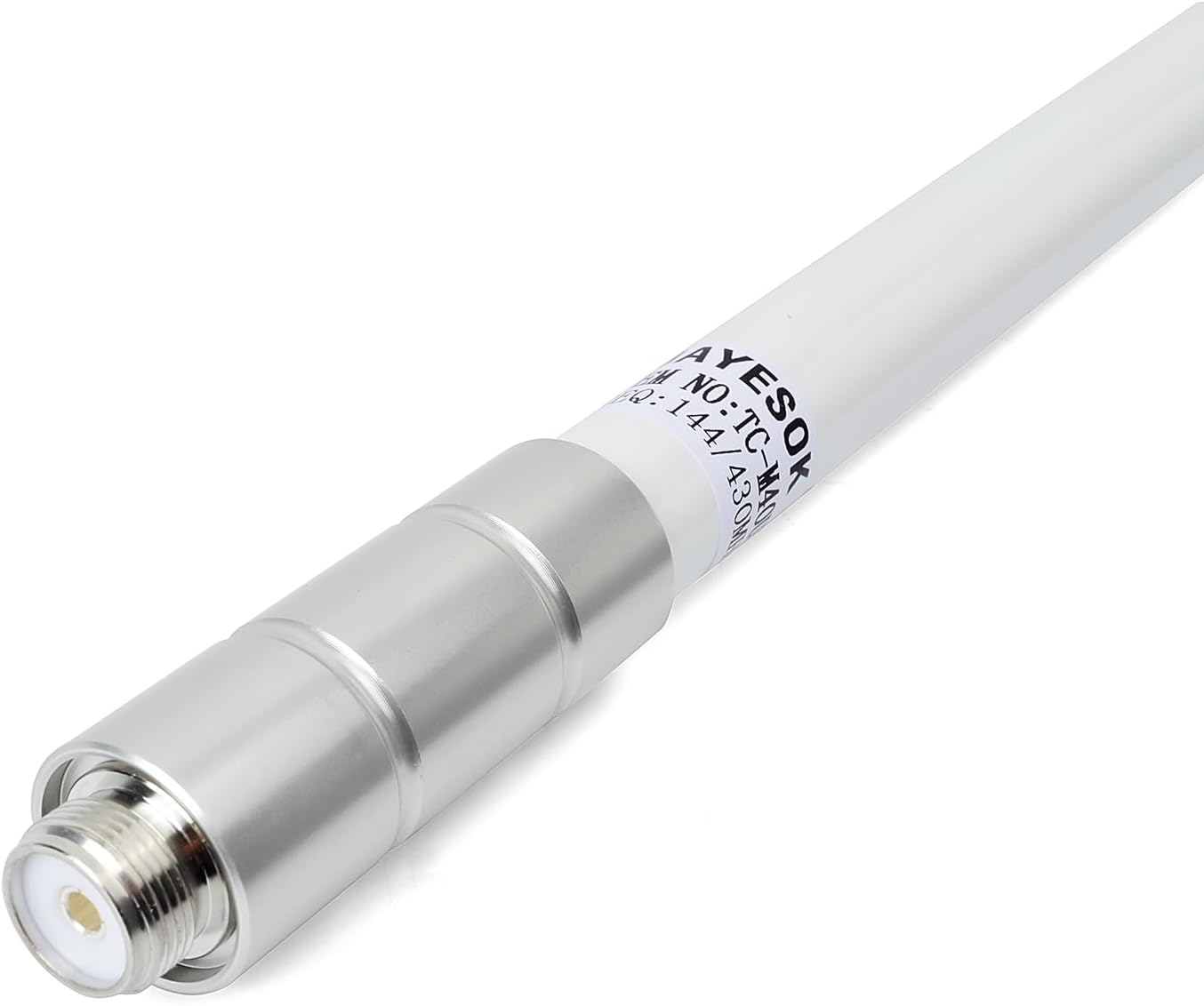 UAYESOK 400-470mhz 17 inches SO239 UHF Fiberglass Mobile Radio Antenna, GMRS Base Antenna, Connector for Ham Radio