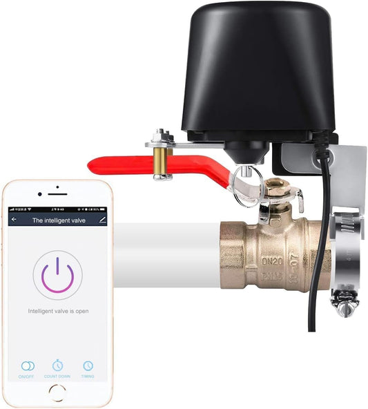 Jinvoo Matter Smart Valve, Matter Control Water Valve, Electric Gas Shutoff Valvee, Electric Water Shutoff Controller Robot, for Applee Home, Alexa, Google, and SmartThingss, Requires Matter Hub