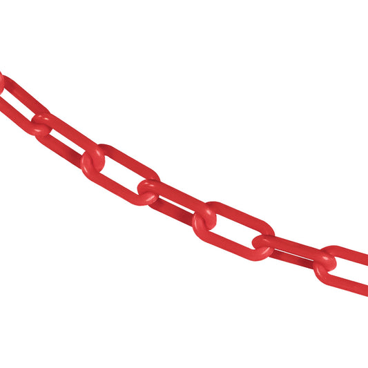Mr. Chain Plastic Barrier Chain, Red, 1.5-Inch Link Diameter, 500-Foot Length (30005-500)